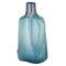 16&#x22; Blue Modern Glass Vase